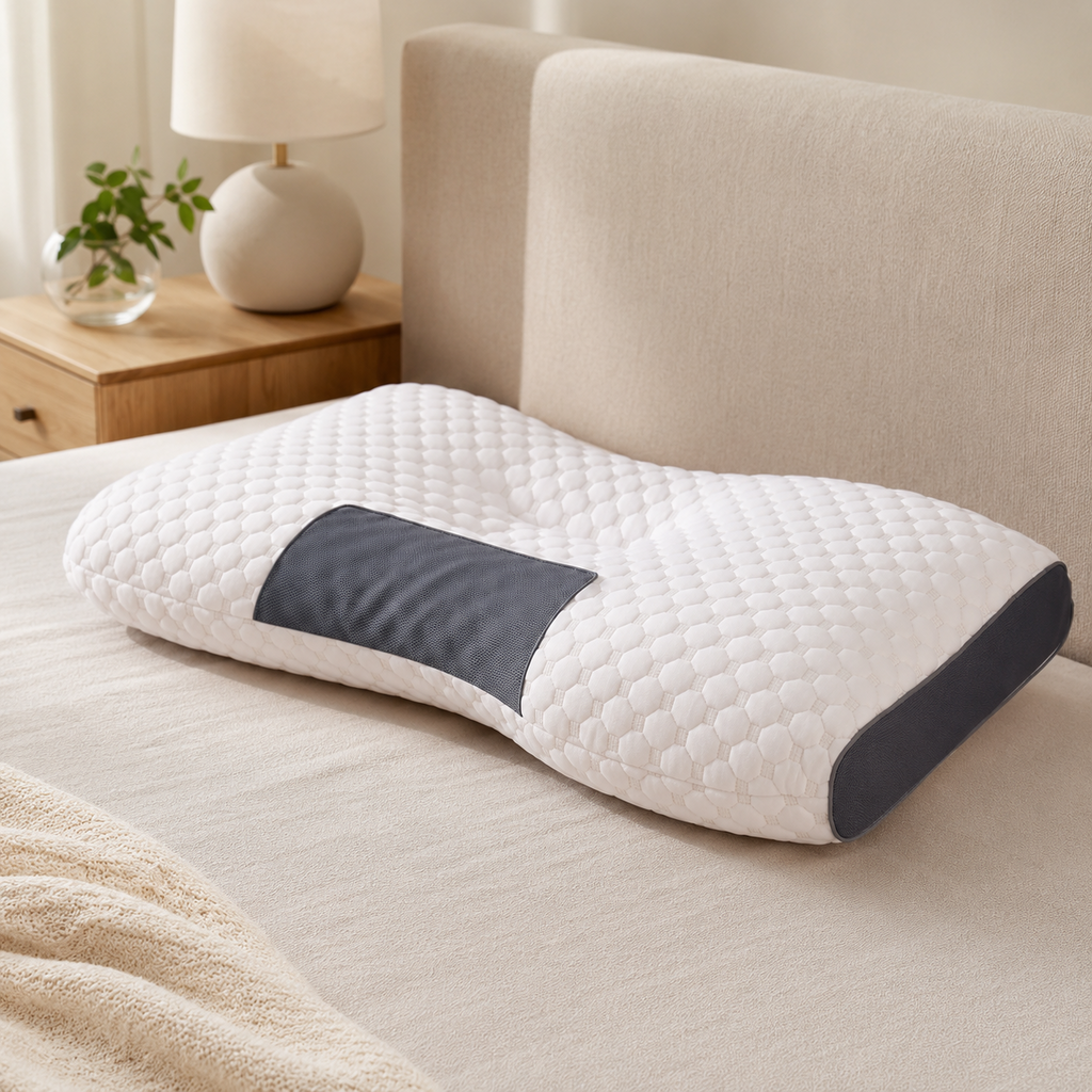 Almohada Cervical Ergonómica para Dormir con Soporte de Cuello