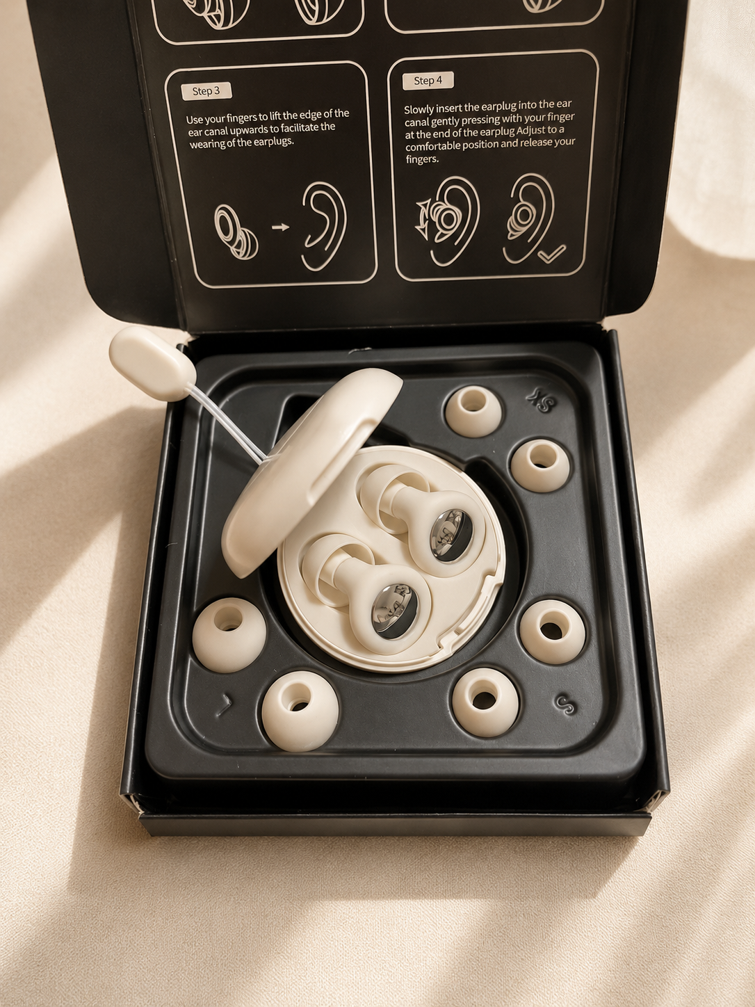 Tapones para Oídos Reutilizables para Dormir con Estuche