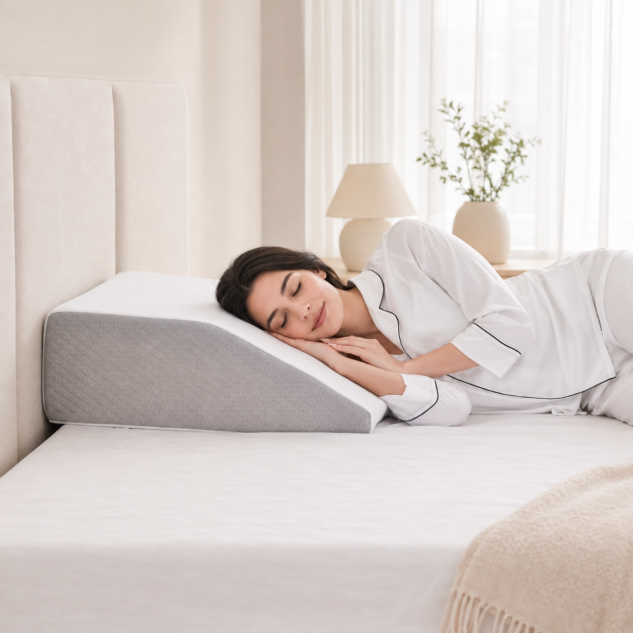 Almohada Cuña Inclinada para Cama y Sofá